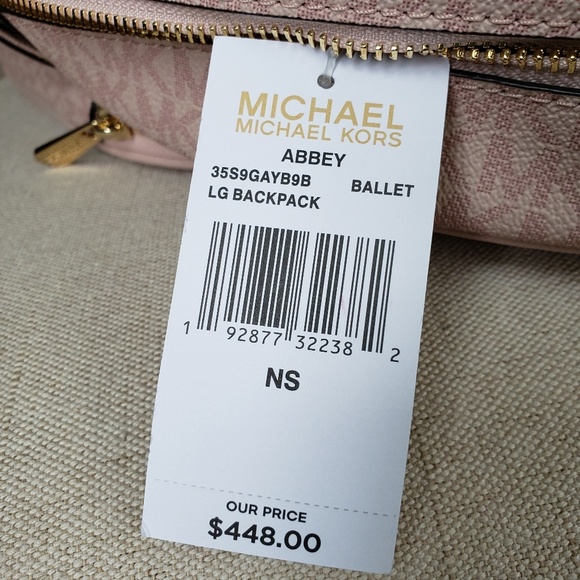 SOLD NWT Michael Kors Abbey Backpack and Wallet - Picture 5 of 8